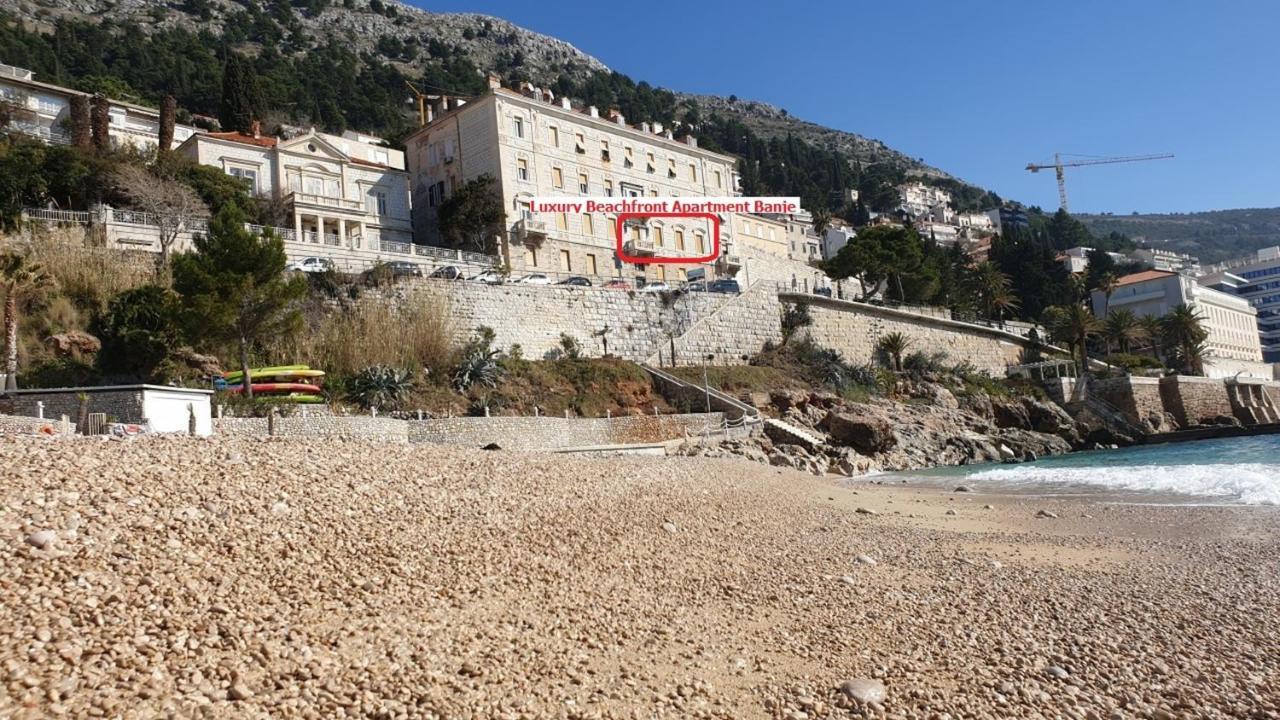 Luxury Beachfront Apartment Banje Dubrovnik Kültér fotó