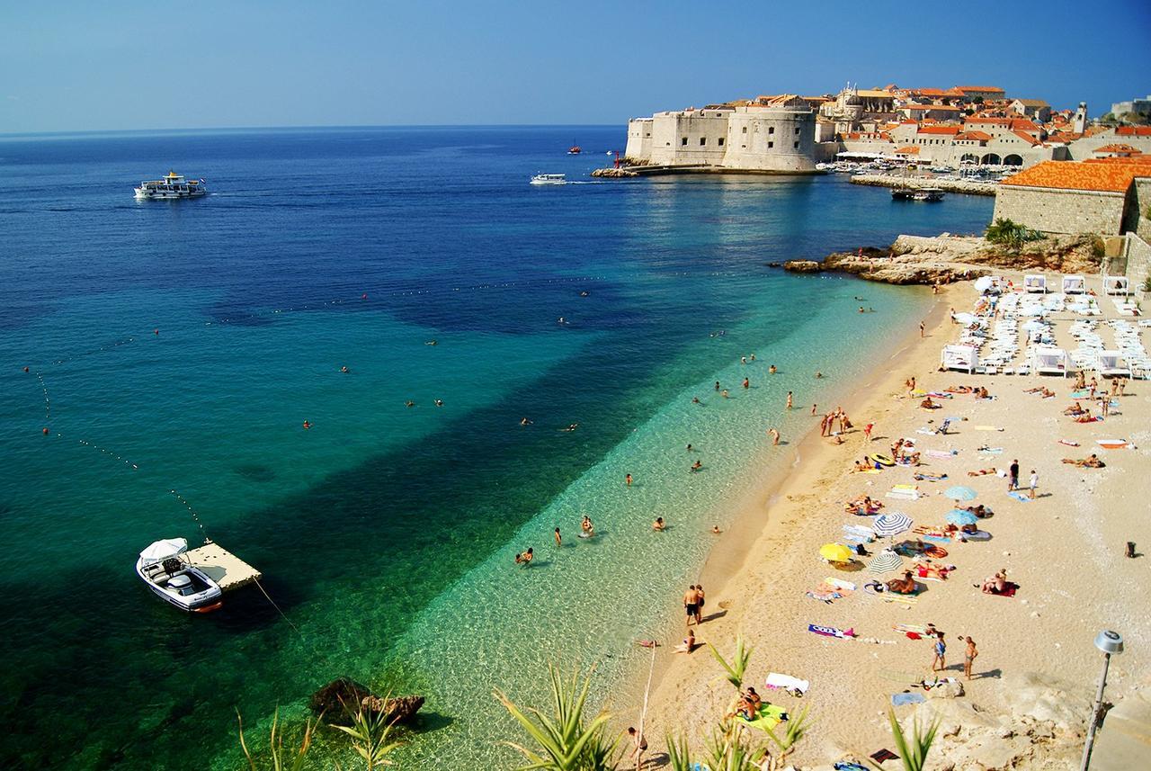 Luxury Beachfront Apartment Banje Dubrovnik Kültér fotó